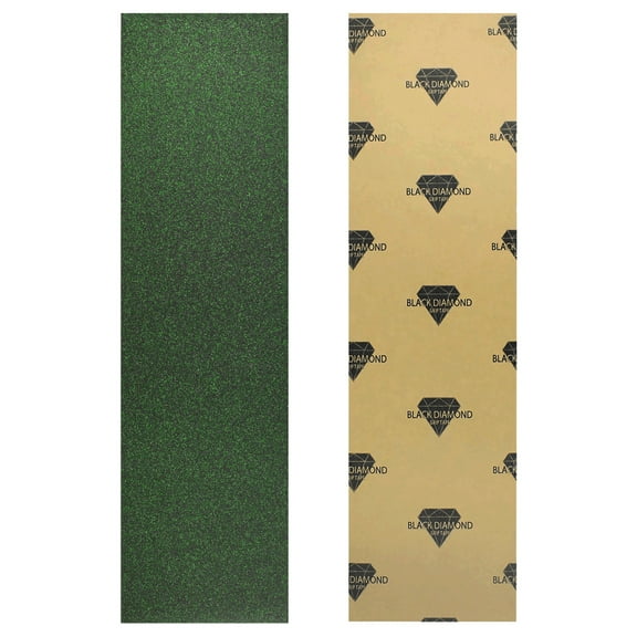 Black Diamond Skateboard Griptape Sheet 9" x 33" Glitter Green