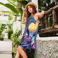 thumbnail image 2 of Disketp Hip-Hop DJ Dolphin para Vestido sin Mangas para Mujeres, Vestidos de Verano para Mujeres, Casual y Holgado para la Playa, 2 of 7