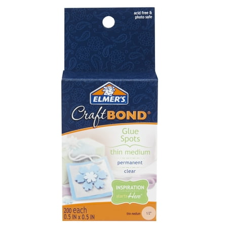 Thin Taper - Elmer's Craft Bond Thin Medium Glue Spots, 200 Piece