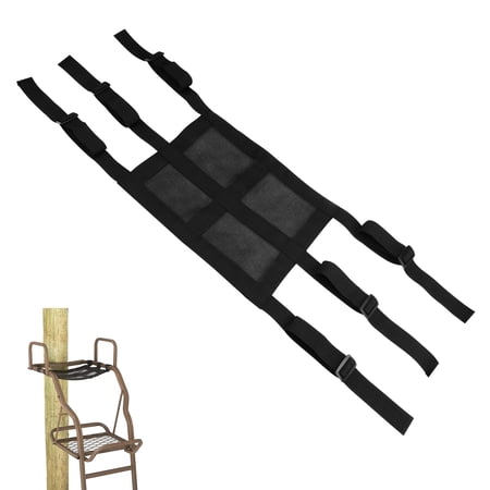 Universal Black Tree Stand Seat Replacement 15 x 12 Adjustable Ladder Stands Replacement with Buckle Mesh Climbing Tree Stand Seat Cushion for Deer Hunting Accessories