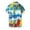 Blue â‘¡, variant on Mens Plus Size Hawaiian Shirts Summer Floral Printed Short Sleeve Button Down Tropical Holiday Beach Shirts