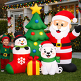 thumbnail image 5 of Firstness 7ft Christmas Inflatables Outdoor Decoration,Blow ups Santa Xmas Tree Bear with LED Lights for Lawn Yard Garden, 5 of 5