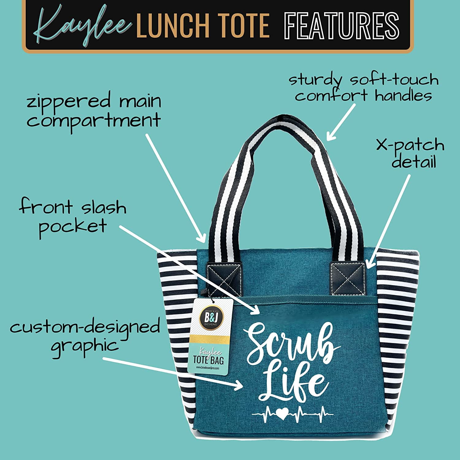 Health Care Injection Social Worker Nurse' Lunch Bag