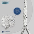 thumbnail image 4 of Five Oceans Anchor Rode, Hand Spliced Rope and Chain Combination, 3/8" x 75' Nylon 3-Strand Rope, 1/4" x 3' Hot Dipped Galvanized Steel Chain - FO4571, 4 of 9