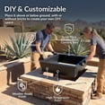 thumbnail image 3 of Sunnydaze 30" Square Steel Fire Pit Rim Insert, 3 of 12