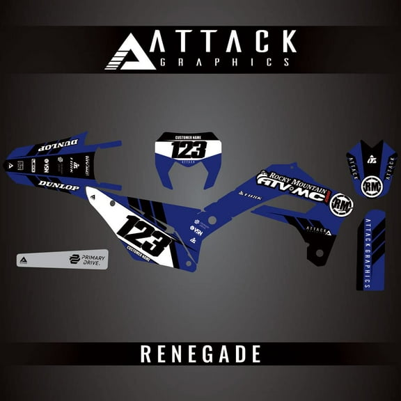 Attack Graphics Custom Renegade Complete Bike Graphics Kit for Sherco 450 SEF-R Racing 2017