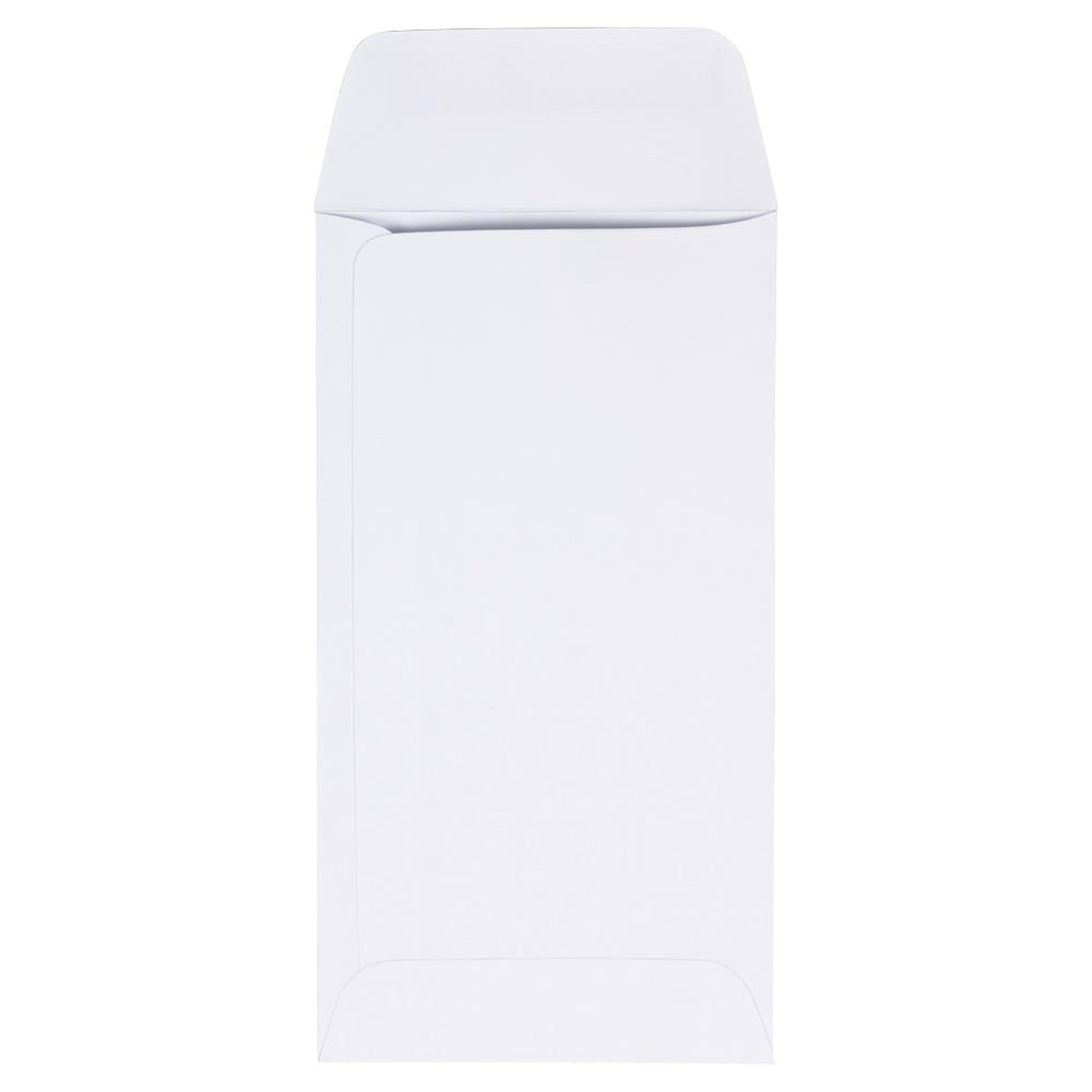 JAM Paper #7 Coin Business Envelopes, 3 1/2 x 6 1/2, White, Bulk 250 per Pack