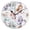 Black Needle, variant on 10" Artistic Round Wall Decorative Desk Clock Wall Clock Home Decor Cartoon Mermaids