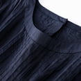 thumbnail image 5 of YuXingFu Womens 100% Cotton Dresses Maxi Crew Neck Plus Size Womens Dress Short Sleeve Solid Color Long Casual Summer Navy #4 XL, 5 of 7