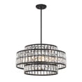 thumbnail image 3 of Matte Black Four Light Pendant from the Renzo Collection, 3 of 5