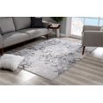thumbnail image 1 of eRug Outlet Oasis Collection Tapis Moderne Abstrait (4x6 Pieds) - 3 Pieds9 Pouces x 5 Pieds9 Pouces, Bleu, 1 of 6