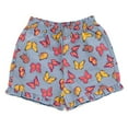 thumbnail image 3 of imagikids Butterfly Girls Ruffle T-Shirt and Chambray Shorts Outfit Set Toddler to Big Kid Sizes, 3 of 5