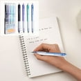 thumbnail image 6 of Gel Pens Erasable Gel Pens Retractable Gel Ink Pens with Comfort Grip 40ml Press The Erasable Pen Core 0.5 Crystal Blue Easy To Rub Hot Erasable Charcoal Black&nbsp;Erasable Pen for Journaling Note, 6 of 6