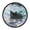 Black Cat In The Pool, variant on Indoor 12' Voice-Activated Luminous Decoration Wall Clock With LED Night Light Cat Wearing Cute Glasses