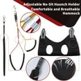 thumbnail image 2 of Dog Grooming Table Arm with Hammock - Adjustable Height, Pet Grooming Hammock, No Sit Haunch Holders, Loop Noose Heavy-Duty Clamp (Black), 2 of 8