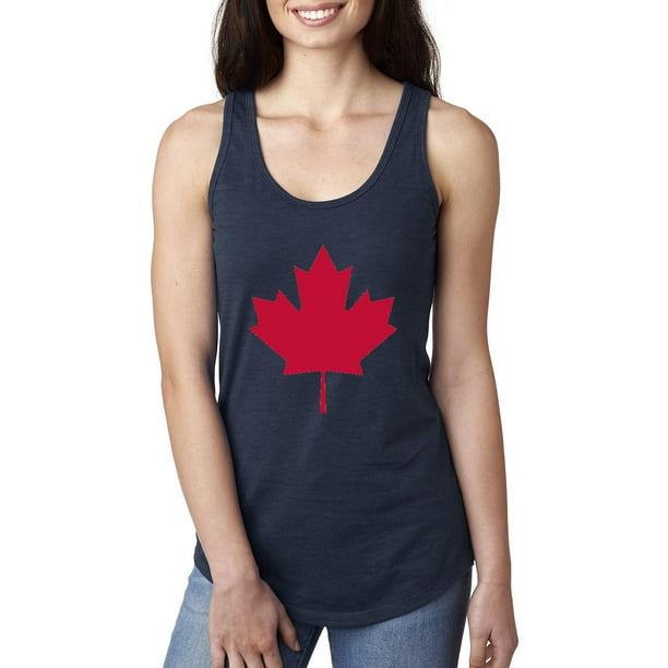 Mom's Favorite Womens Canada Flag Canada Maple Leaf Racerback Tank