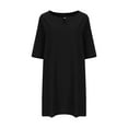 thumbnail image 5 of IROINNID Summer Dresses for Women 2024, Plus Size T-shirt Dresses for Women with Short Sleeve and Round Neck Summer Casual Loose Outfits Dress, 5 of 5