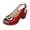 Red, variant on Comfortable Women's Wide Sandals Chunky Block Heel Slip On Round Toe Dress Shoes for Summer Wedding Party Casual(Beige,Size 7)