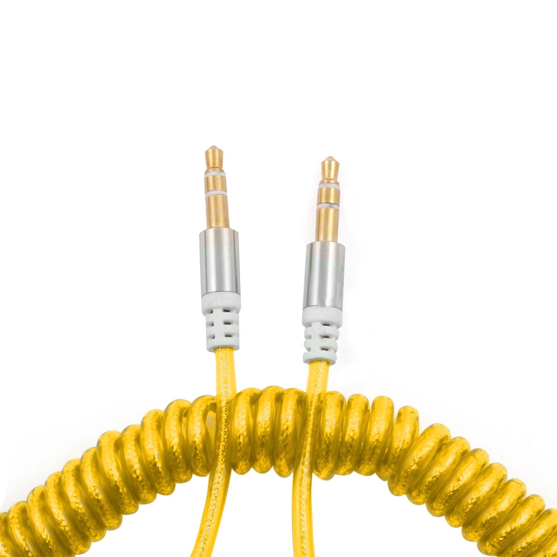 3.5mm Male to Male Jack Universal Stereo Spring Aux Coil Audio Cable