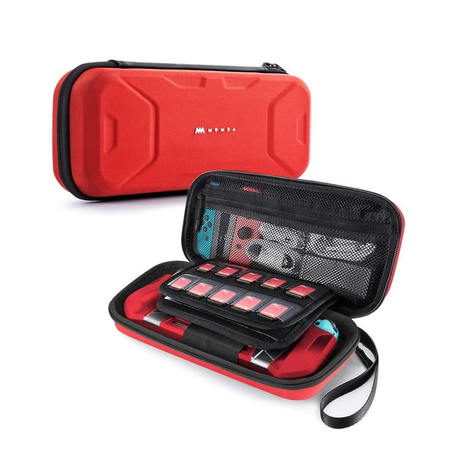 Estuche de transporte Mumba para Nintendo Switch OLED y Nintendo Switch Version Plus Rojo