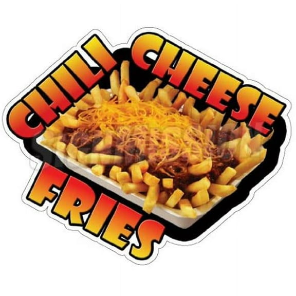 SignMission Chili Cheese Fries Concession Decal Trailer French Sign