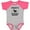 Baseball Heather and Hot Pink, variant on Inktastic Uncle Deer Hunting Buddy Boys Baby Bodysuit