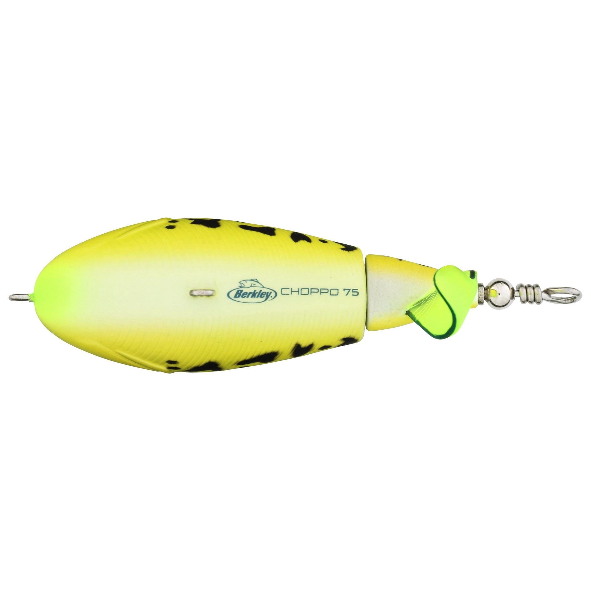 (2 pack) Berkley Choppo Topwater Fishing Lure, MF Frog, Size 120