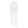 thumbnail image 7 of Ltctricy Women's Plus Size Lounge Sets off Shoulder Long Sleeve Pullover Top Pleated Legging Sweatpants 2 Piece Casual Outfits(White,3X-Large), 7 of 7