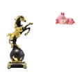 thumbnail image 1 of Figura de caballo, estatua moderna, colección de adornos de mesa, escultura animal para dormitorio, centro de mesa, chimenea, sala de estar, escritori, 1 of 8