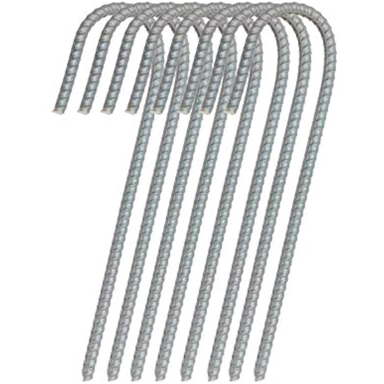 Urbalabs 12" Rebar Stakes Heavy Duty Tent Stakes Chisel Point 8 Pack