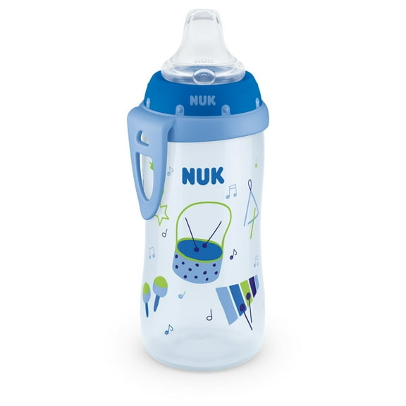 NUK Toddler Active Cup, 10 oz Soft Spout Sippy Cup, 12 Months, 1 Pack, Boys