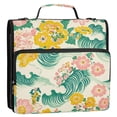 thumbnail image 5 of FORMRS Zipper Binder with Shoulder Strap 2-inch Ring 500 Sheet Capacity File Bag, Floral Wave, 5 of 5