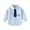 Blue, variant on YTDSCS 2-7T Boys Embroidery Dress Shirts with Bowtie for Kids Toddler Varsity Style Shirts Long Sleeve Button down Blouse Tops Spring Fall