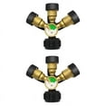 thumbnail image 1 of 2X Divisor de Propano de 3 VíAs con ManóMetro y VáLvula de , Divisor de Gas Propano de 3 Y, Adaptador de ManóMetro en para Tanque de Gas Propano LP, 1 of 7