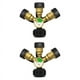 thumbnail image 1 of 2X Divisor de Propano de 3 VíAs con ManóMetro y VáLvula de , Divisor de Gas Propano de 3 Y, Adaptador de ManóMetro en para Tanque de Gas Propano LP, 1 of 7