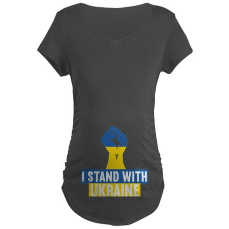 

CafePress - I Stand With Ukraine Maternity T Shirt - Maternity Dark T-Shirt