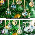 thumbnail image 5 of Dongrere 12 Pcs Mini Christmas Tree Ornaments Sparkling Glass Christmas Ornaments with Hanging Loops for Tree, Wedding & Holiday Decor, Party & Gift Giving, 5 of 6