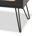 thumbnail image 6 of Baxton Studio Davion Mid-Century Modern Espresso Brown Finished Wood and Black Metal 2-Door Sideboard Buffet with, 6 of 6