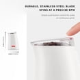 thumbnail image 4 of Molinillo de café eléctrico Bodum C-Mill blanco, hoja inoxidable, 4 of 5
