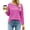 Purple Stripe, variant on Fantaslook Striped Long Sleeve Shirts for Women Crewneck Tunic Tops Color Block Blouses Fall Pullover