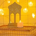 thumbnail image 2 of Bearachild Luces de Ramadán, lámpara de queroseno, arco, linterna Led con Base de madera, funciona con pilas, decoración islámica para el Type3 NO3, 2 of 6