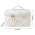 thumbnail image 2 of Bolsa de maquillaje floral, organizador de cosméticos de viaje, neceser para mujeres y niñas, 2 of 2