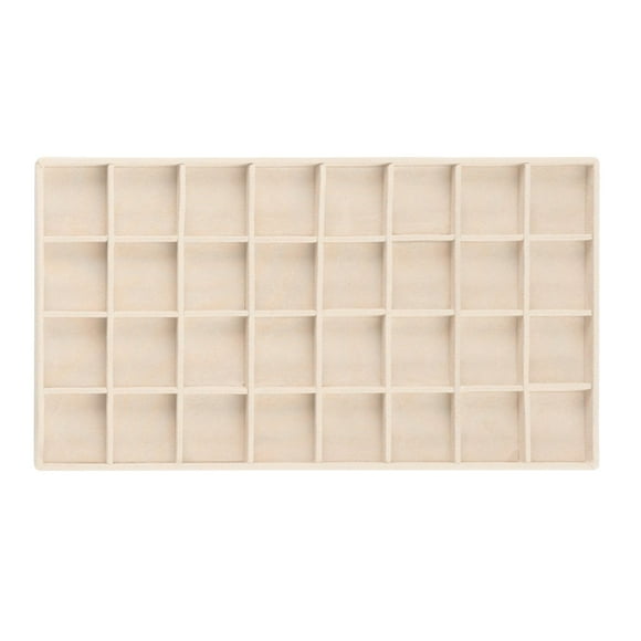 Accesory Tray Wolf Vault Tray para pendientes, color beige