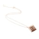 thumbnail image 3 of Rhombus Metal Brass Grabado Foto Locket Mensaje Foto DIY Collar Colgante, Plata / , tal se describe Salvador Rhombus Lockets Necklace, 3 of 10