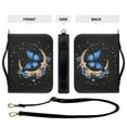 thumbnail image 5 of FOR U DESIGNS Galaxy Moon Bible Case Bag Butterfly Flower Bible Bags for Women Tote Size 2X-Large Aesthetic PU Leather Bible Carrying Cases with Zipper Bible Cover case for Lady and Men, 5 of 7