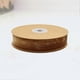 thumbnail image 3 of 1 Roll of 2.5CM Width Non-elastic Clothes Accessories Ribbon Gift Wrapping Flocking Ribbons DIY Decorative Strap Ribbon Band for Home Shop (Coffee), 3 of 3