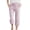 Pink, variant on Einccm Girls Stripe Capri Pants with Pockets - Straight Leg Cropped Dstring Elastic Waist Loose Casual Trousers for Kids 4-14 Years School Daily Wear