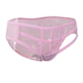 thumbnail image 1 of Braguitas transparentes huecas para mujer, lencería para discoteca, ropa interior Rosado, 1 of 9