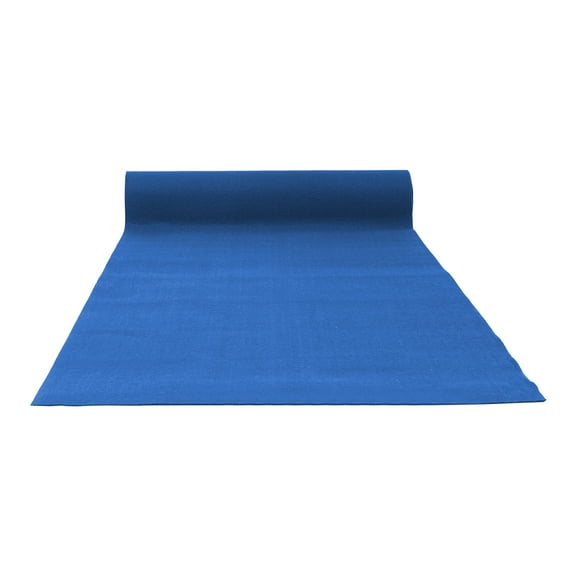 Non-Slip Blue Carpet Runner, 3x33ft Waterproof Polyester Fiber Rug for Weddings, Prom, and Outdoor Events