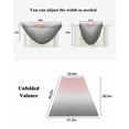 thumbnail image 6 of Waterfall Valances for Windows, Gradient Pink Grey, Kitchen Sheer Valance Curtains, Modern Abstract Color Ombré Art Rod Pocket Elegant Swag Valances for Living Room Bedroom, 47.2"x38.5", 3 Panel, 6 of 8